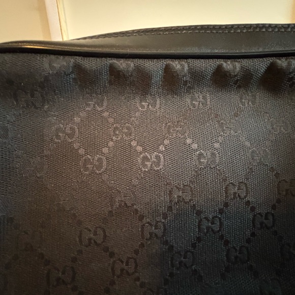 Authentic Black Gucci Monogram GG Canvas Toiletry Bag / Pouch - Good Condition - Picture 3 of 11